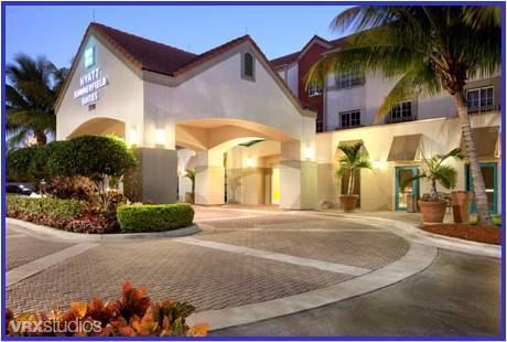 Photo of the Hyatt House Miami Airport building